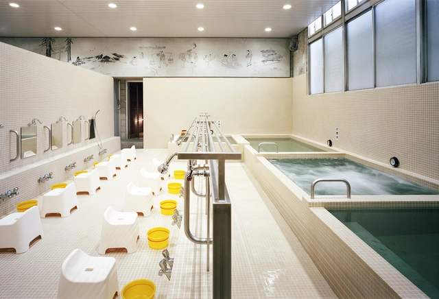 Koganeyu / Schemata Architects - Interior Photography, Wellness Interiors, Kitchen, Table, Bathtub, Chair
