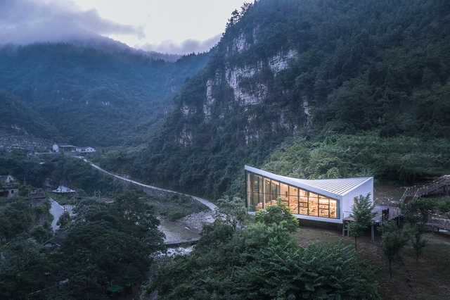 809兵工厂遗址改造-崖顶茶吧 / 三文建筑 / 何崴工作室 - 建筑图, 餐饮建筑