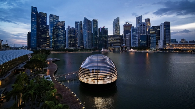 Tienda Apple Marina Bay Sands / Foster + Partners - Fotografía exterior, Interiores Comerciales