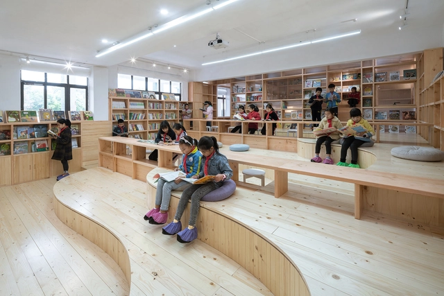 桂馨公益图书室 / 尌林建筑设计事务所 - 室内图, 图书馆, 楼梯