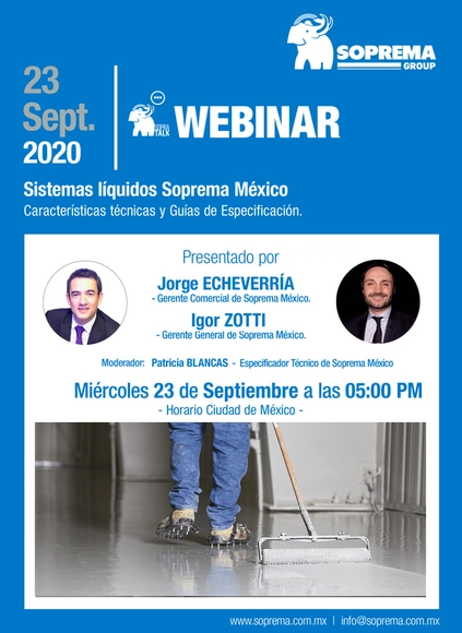 Webinar SOPREMA: Sistemas líquidos Soprema México - Imagen Principal