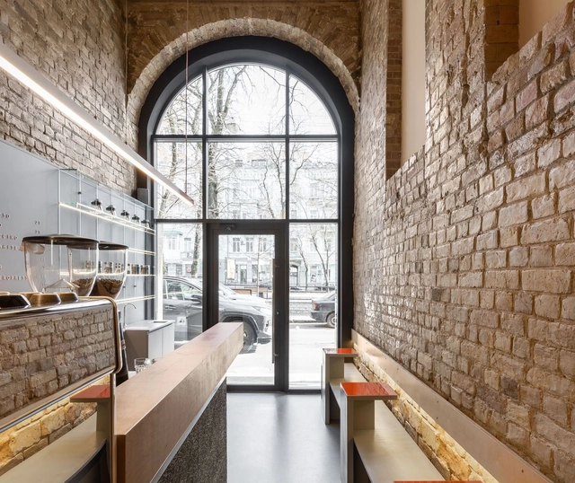 “畅饮佳处”咖啡馆 / AKZ Architectura - 室内图, 咖啡店室内设计, 拱