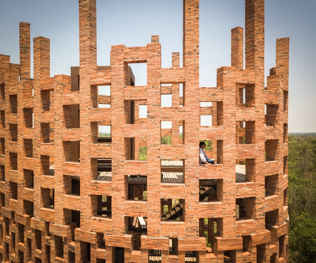 Brick Observation Tower - Elephant World  / Bangkok Project Studio - Exterior Photography, Public Architecture