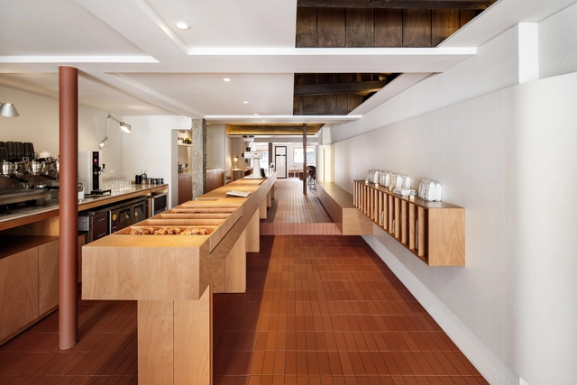 两路之间‘桥梁’咖啡馆 / Studio stof - 室内图, 咖啡店室内设计, 厨房