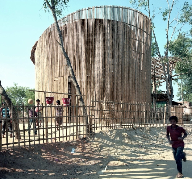 孟加拉竹制学校，3天设计30天建成 / Kashef Chowdhury/URBANA - 建筑图, 中小学校, 表皮