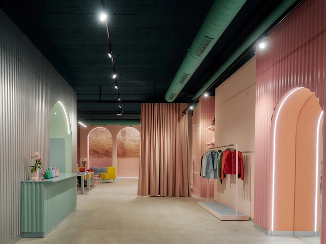 Tienda Mietis / Evvo Retail - Fotografía interior, Interiores Comerciales, Fachada, Arco, Iluminación