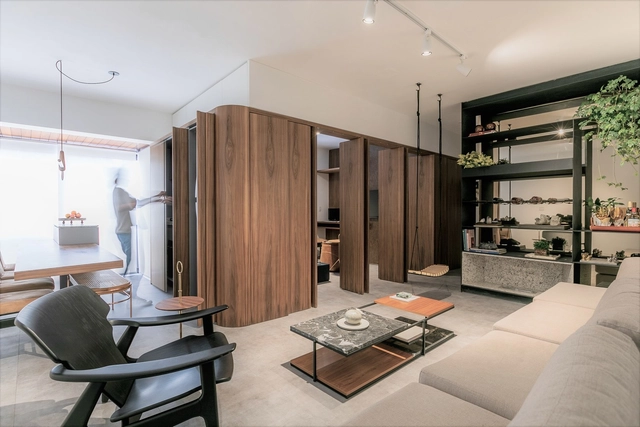 IMO Apartment / Flipê Arquitetura - Interior Photography, Apartment Interiors, Table, Lighting