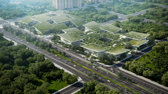 BIG revela o projeto da AI CITY, o mais moderno campus de inovação tecnológica da China - Imagem de Destaque