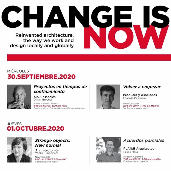 Ciclo de conferencias | CHANGE IS NOW | Firenze - Imagen Principal