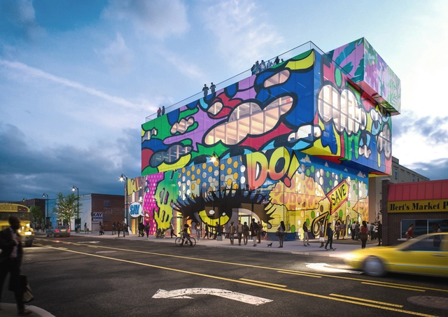 MVRDV divulga imagens do projeto Glass Mural em Detroit  - Imagem de Destaque