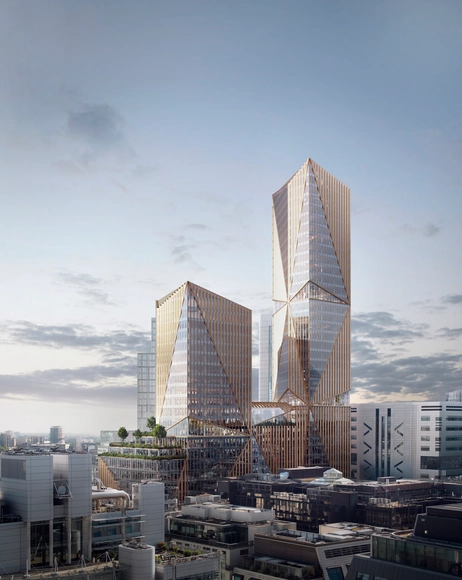 3XN Designs First Project in the UK, a Vertical Campus in the Largest Pedestrian Neighborhood in Central London - Featured Image