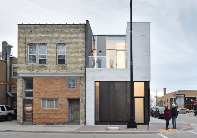 Galería y Estudio / Johnsen Schmaling Architects - Fotografía exterior, Reconversión, Fachada