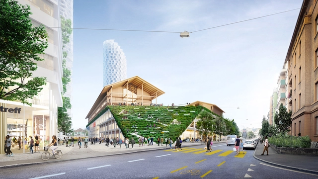 Herzog & de Meuron diseñan escuela secundaria en el techo de un centro comercial - Imagen Principal
