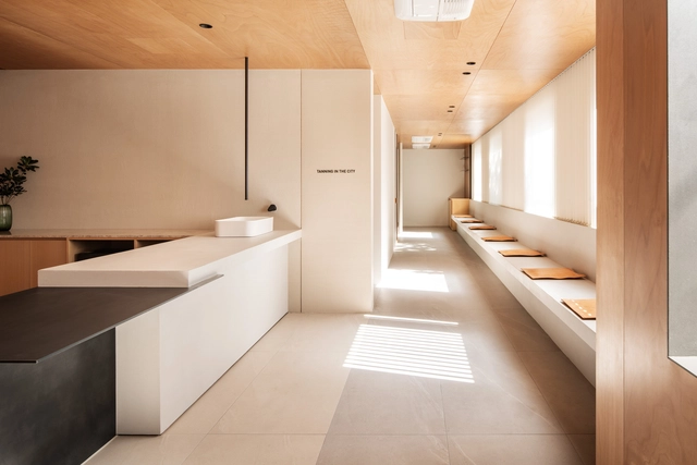 Clínica de Bronzeamento / Studio Fragment - Fotografia de Interiores, Interiores De Espaços Para O Bem Estar, Cozinha