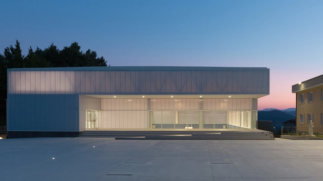 意大利体育馆，用材料勾勒别样的虚实关系 / Carlo Gaspari Architetti + Beatrice Comelli Architetto - 建筑图, 体育建筑, 表皮