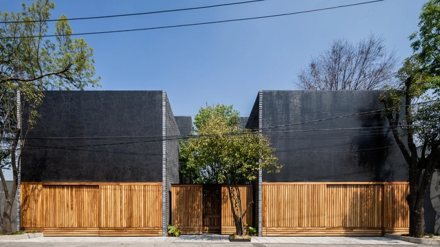 Casas Carrizal / PPAA - Fotografía exterior, Apartamentos, Fachada, Cierros