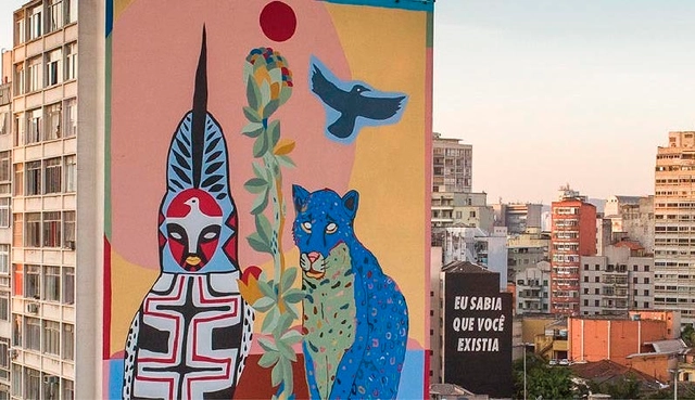São Paulo ganha mural ecológico que filtra o ar - Imagem de Destaque