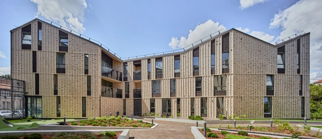 Paupys Yards Housing Complex / arches - Exterior Photography, Residential, Facade