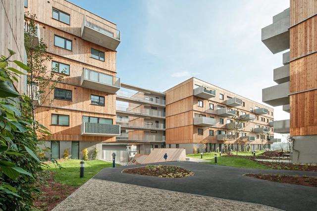 Complexo Residencial Seestadt Aspern / Berger+Parkkinen Architekten + Querkraft Architects - Fotografia de Exterior, Residencial