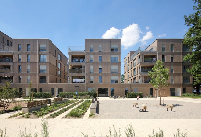 Complejo residencial Prinz-Eugen-Park / Rapp Architekten - Fotografía exterior, Residencial