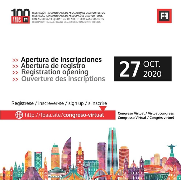 Somos América en Red: Congreso Virtual Federación Panamericana de Asociaciones de Arquitectos 2020 - Imagen Principal
