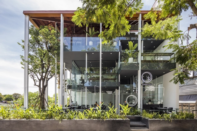 O2咖啡店 / MW archstudio - 建筑图, 咖啡馆, 表皮