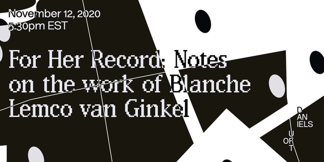 For Her Record: Notes on the Work of Blanche Lemco van Ginkel - Featured Image