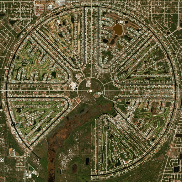 Urbanismo radial: nove exemplos no mundo vistos de cima - Imagem de Destaque