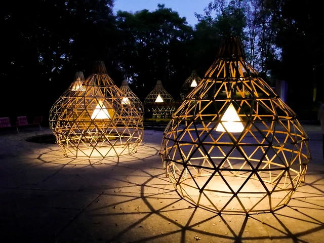 Lucila Aguilar construye pabellón de bambú para Design Week México 2020 - Imagen Principal