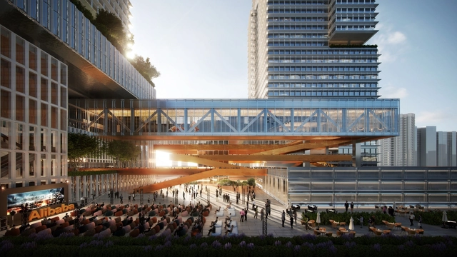 Benoy Wins Competition to Design Alibaba's Central China Headquarters in Wuhan - Featured Image