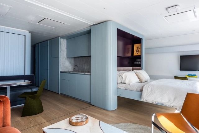 Apartameto sobre o mar Pied-à-mer / Michael K Chen Architecture - Fotografia de Interiores, Interiores De Apartamentos