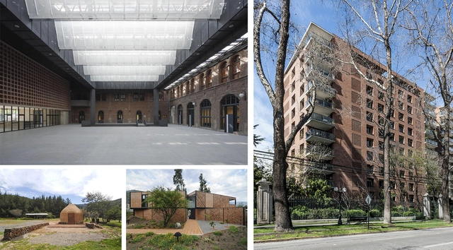 Fachada y patio cubierto del Campus Oriente (PUC) y Edificio Lyon, ganadores de la Mejor Obra de Arquitectura del Ladrillo 2020 - Imagen Principal