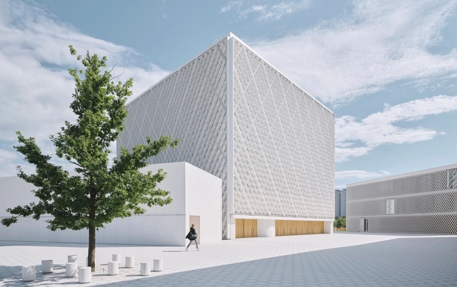 卢布尔雅那伊斯兰宗教与文化中心 / Bevk Perović arhitekti - 建筑图, 文化中心, 表皮