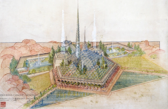 Projeto nunca antes visto de Frank Lloyd Wright no Arizona é revelado ao público - Imagem de Destaque