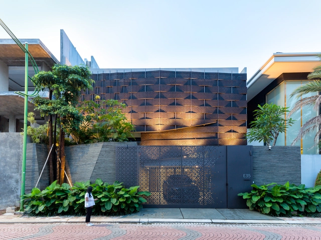 雅加达编织宅 / Wahana Architects - 建筑图, 独立住宅, 表皮