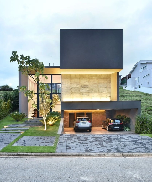 Casa Gênesis II / Luis Café & Vivian Contri Arquitetos Associados - Fotografia de Exterior, Casas, Aido, Fachada