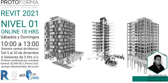 Curso Autodesk Revit Nivel 01 - Imagen Principal