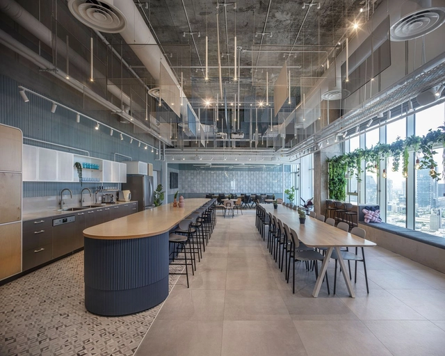 Viz.ai Office / Switchup - Interior Photography, Cowork Interiors, Kitchen