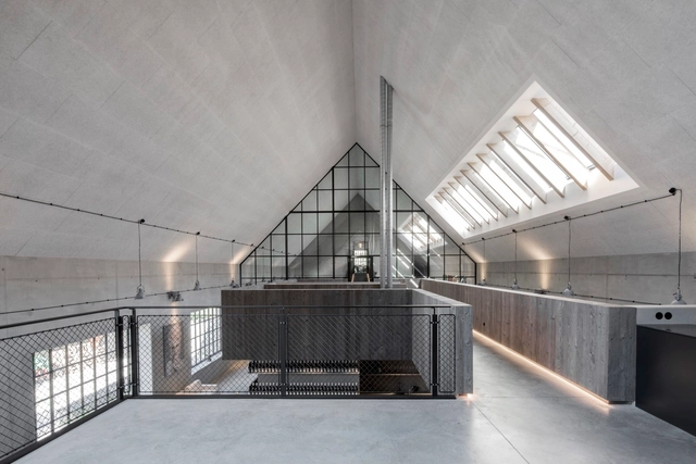 Clemens Strobl Winery / destilat - Interior Photography, Renovation, Kitchen, Handrail, Stairs