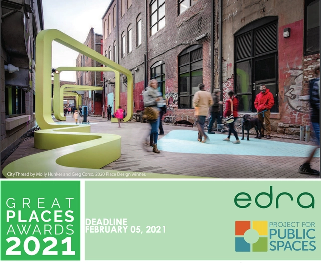 EDRA Great Places Award 2021 - Featured Image