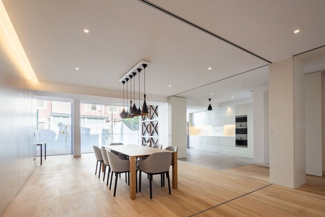 Casa na Lapa II / Contacto Atlântico - Fotografia de Interiores, Casas, Viga, Mesa, Cadeira