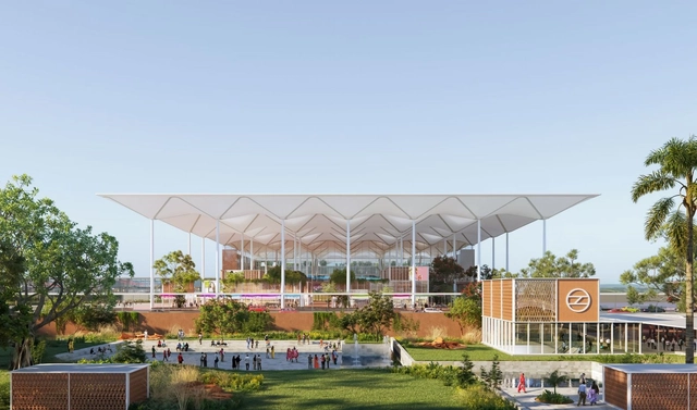 Nordic Office of Architecture, Grimshaw, Haptic and STUP to Design “India’s Greenest Airport” - Featured Image
