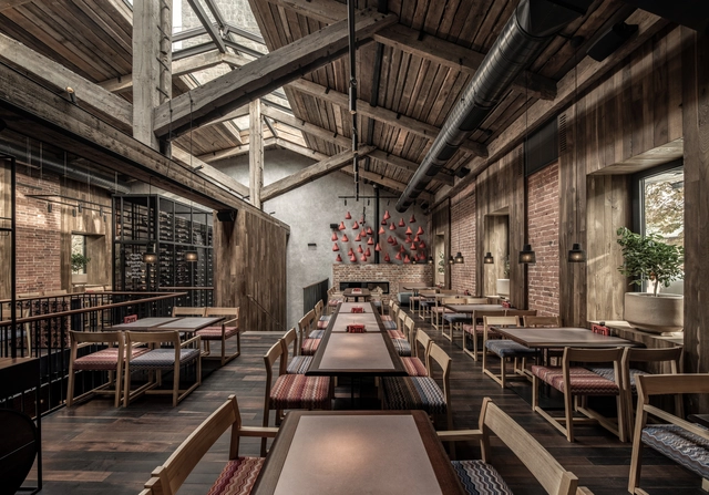 Puri Chveni Restaurant  / YOD Group - Interior Photography, Restaurant & Bar Interiors, Beam, Table, Chair