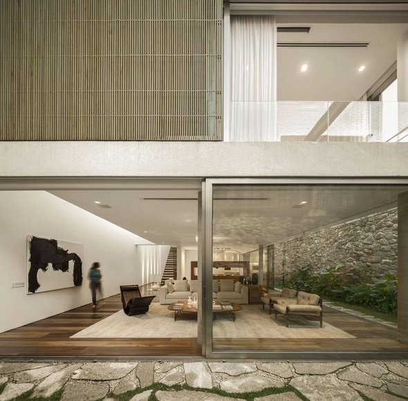 圣保罗C住宅，闹市中的绿洲 / Studio Arthur Casas - 室内图, 住宅室内设计