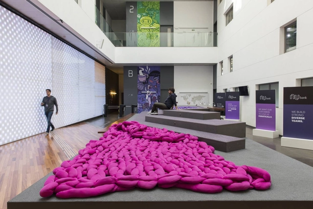 Área Social Sede Nubank / SuperLimão - Fotografia de Interiores, Interiores De Escritórios, Dormitório, Fachada