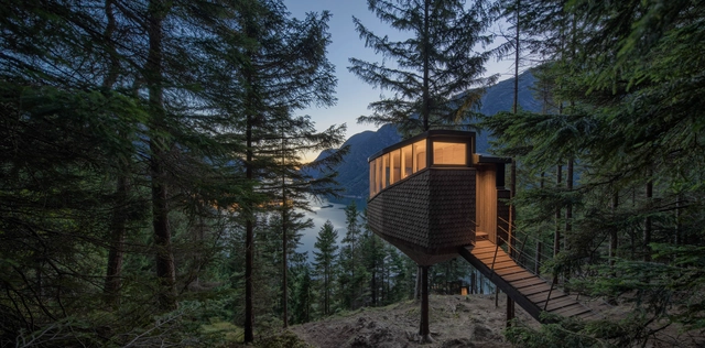 Woodnest Cabin / Helen & Hard - Exterior Photography, Landscape Architecture