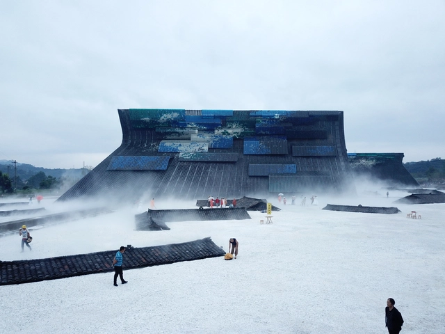 “只有峨眉山”戏剧幻城 / 北京王戈建筑设计事务所 + BIAD-BOA 工作室 - 建筑图, 剧院