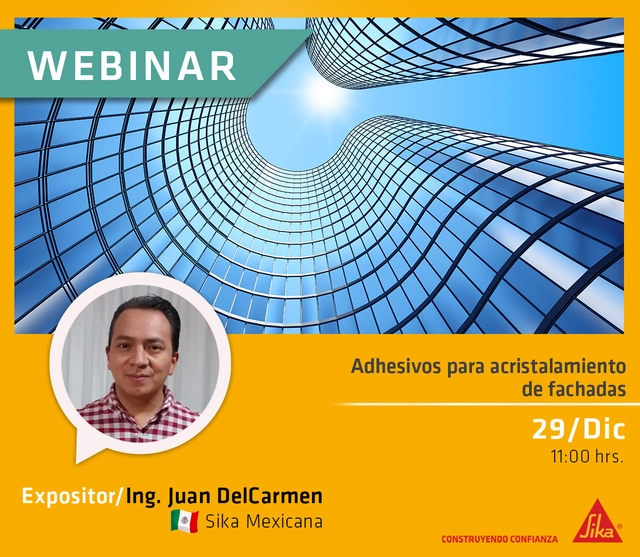 Webinar: Adhesivos para acristalamiento de fachadas - Imagen Principal