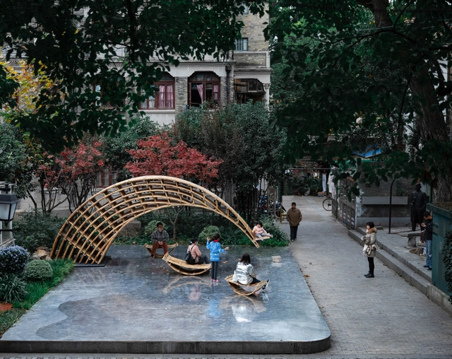 悬竹 / 来建筑 - 建筑图, 展陈装置, 花园, 拱