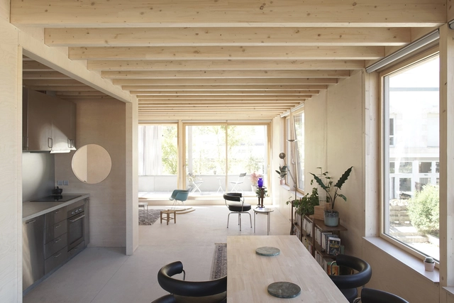 Suspended House / OFFICE MUTO - Interior Photography, Houses, Table, Chair